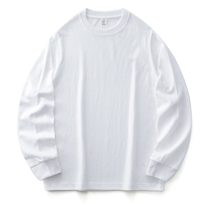 春秋冬必備 純白寬松長(zhǎng)袖T恤的簡(jiǎn)約時(shí)尚設(shè)計(jì)