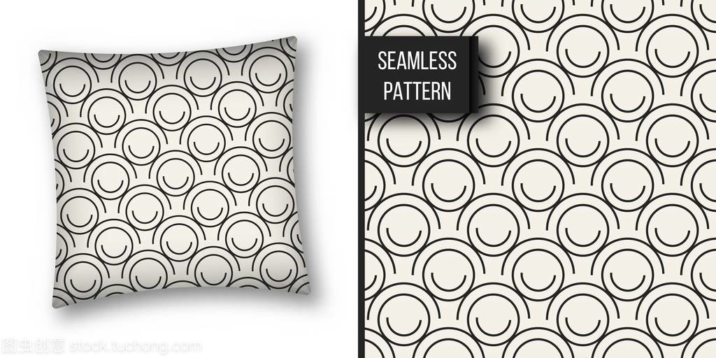 抽象概念向量單色的幾何圖案。黑色和白色小背景。藝術插圖創作模板。無縫時尚紋理。壁紙、 表面、 網頁設計、 紡織、 裝飾